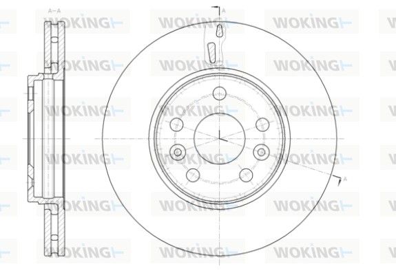 Гальмівний диск, Woking D6141110