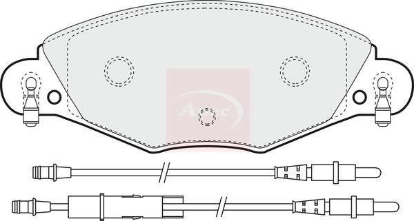 APEC Brake Pad Set, disc brake PAD1283