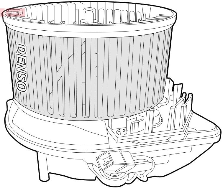 Denso Interior Blower DEA07015