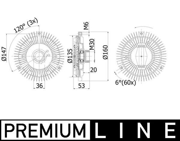 MAHLE kuplung, hűtőventilátor CFC 44 001P