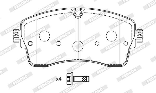 FERODO FDB5221 Brake Pad Set, disc brake