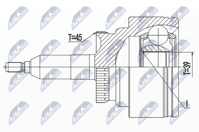 Liigendlaager, veovõll, NTY NPZ-FR-055