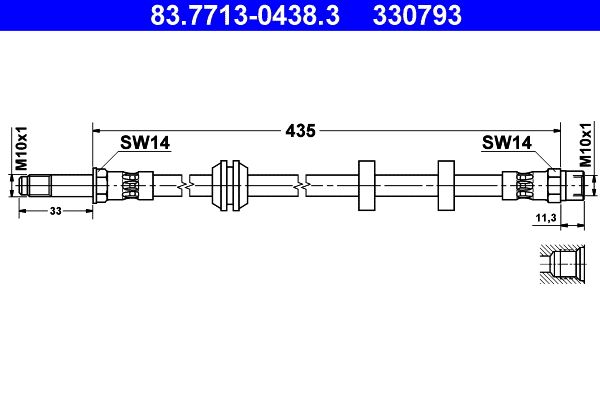 Furtun frana 83.7713-0438.3 ATE