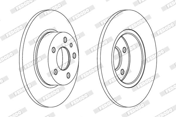 FERODO DDF067C Brake Disc