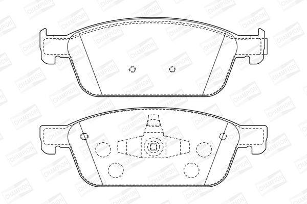 Колодки тормозные (передние) на 3, 5, C-MAX, C30, C70, Connect, Ecosport, Escape, Focus, Focus C-MAX, KA, Kuga, S40, ...