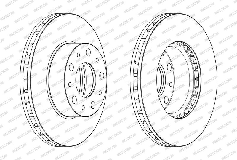 brzdové kotouče - pár CITROEN, FIAT, PEUGEOT pn. DDF2659