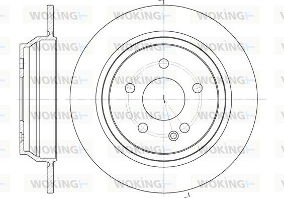 Гальмівний диск, Woking D6678.00