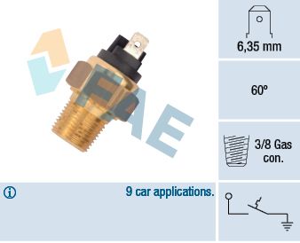 Термовимикач, індикатор рівня охолоджувальної рідини, Fae 35960