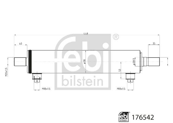 FEBI BILSTEIN 176542 Slave Cylinder, power steering