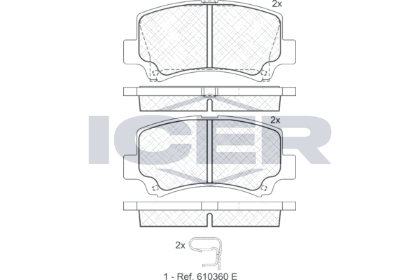 ICER 181589 - Brake Pad Set, disc brake