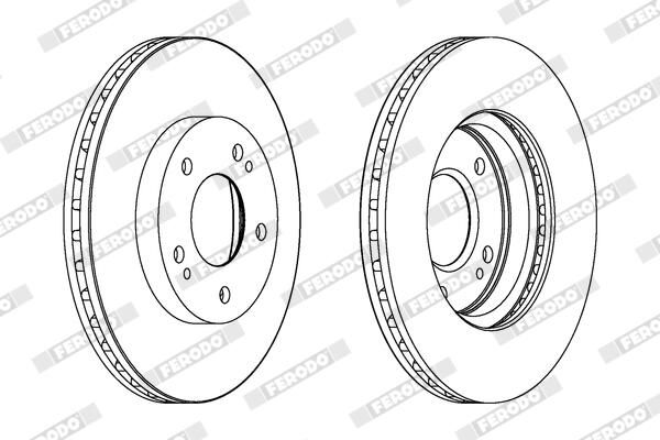 FERODO DDF1393 Brake Disc