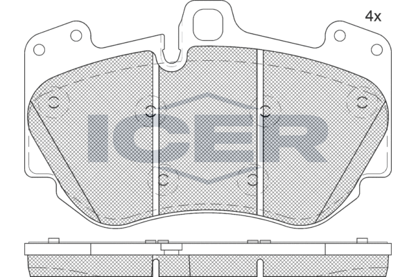 Колодки тормозные (передние) на A4, A5, A8, Cayenne, Phaeton, R8, RS4, RS5, S8