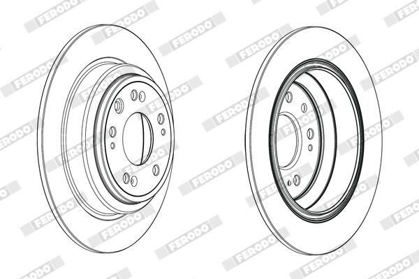 FERODO Disque de frein DDF1778C