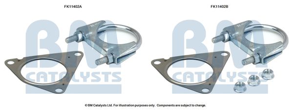 BM CATALYSTS Szerelőkészlet, korom/részecskeszűrő FK11402