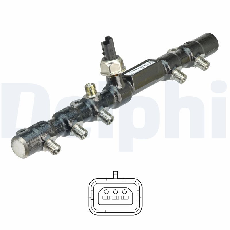 Delphi High Pressure Fuel Rail 9145A010B