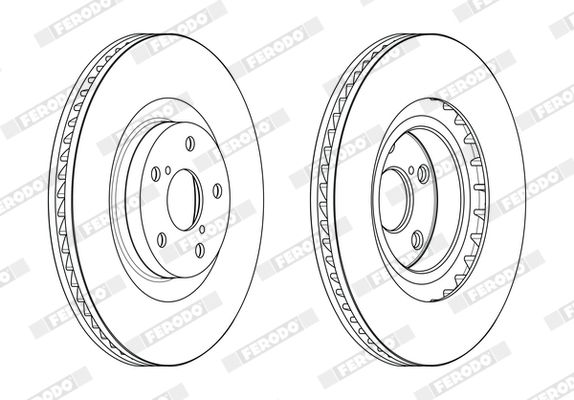 FERODO DDF2496LC-1 Brake Disc