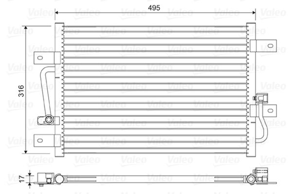 VALEO Condensor, airconditioning 814426