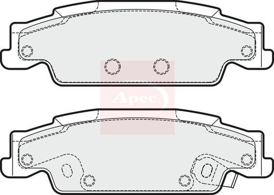 APEC Brake Pad Set, disc brake PAD1703