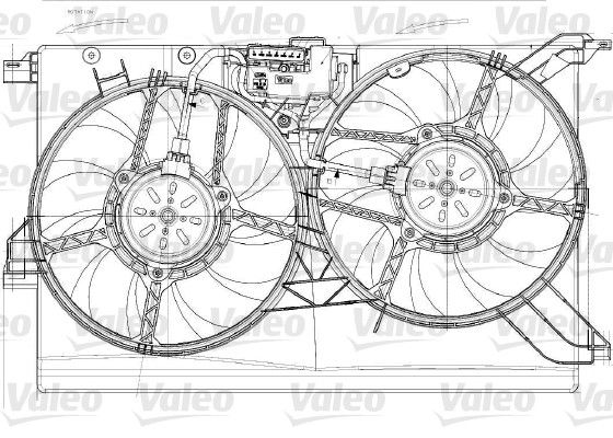 VALEO ventilátor, motorhűtés 696023