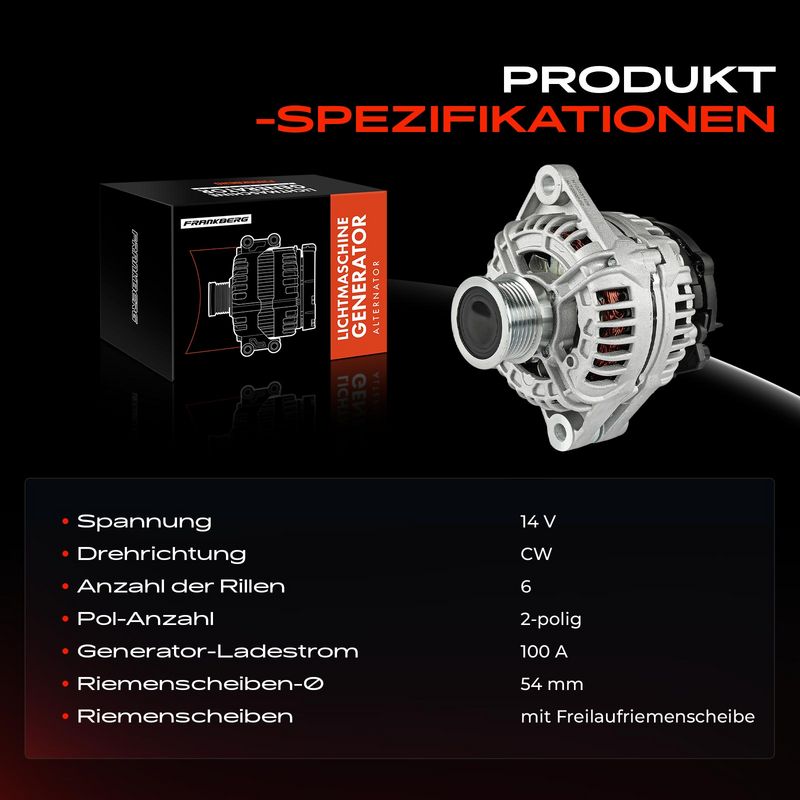 Frankberg 5481FB0032178 Alternator