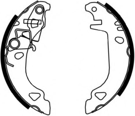 HELLA PAGID 8DB 355 001-421 Brake Shoe Set