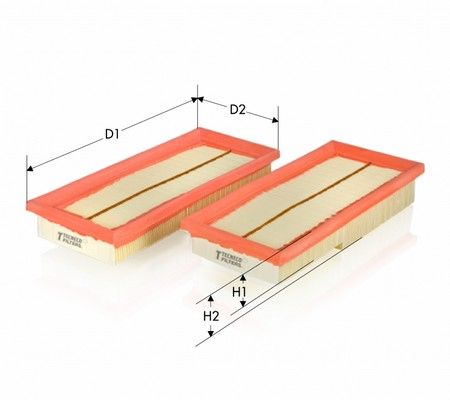 Повітряний фільтр, Tecneco AR2861PMX2