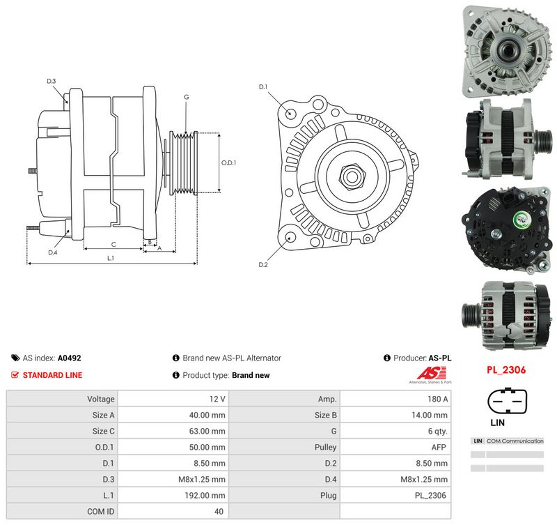 Generaator, AS-PL A0492