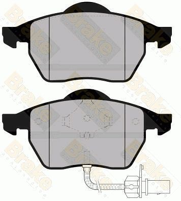 Brake Engineering Brake Pad Set, disc brake PA1165