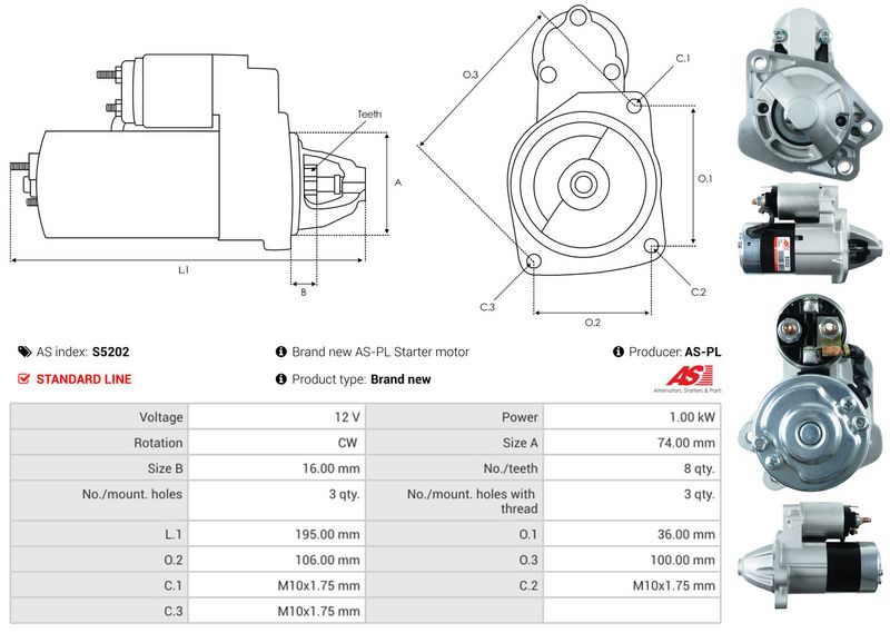 AS-PL S5202 Starter