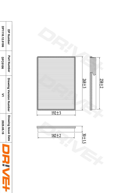 Filtru, aer habitaclu DP1110.12.0106 Dr!ve+