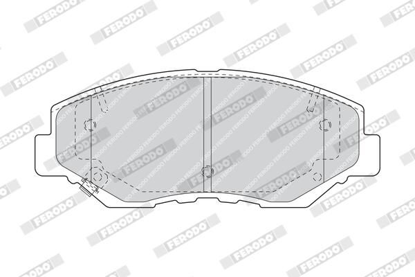 FERODO FDB1658 Brake Pad Set, disc brake