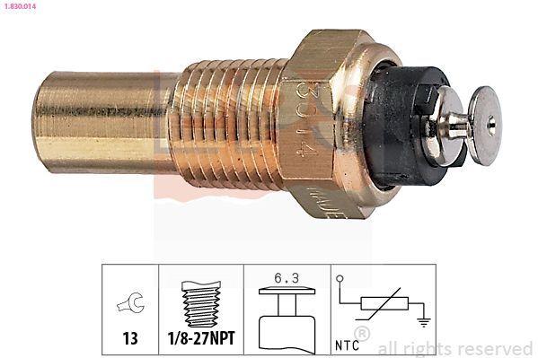 Sensor, temperatura del refrigerante
