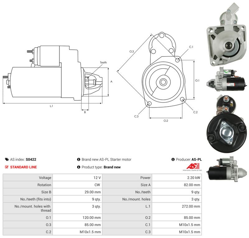 Starter, AS-PL S0422