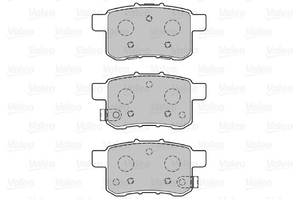 Комплект гальмівних накладок, дискове гальмо, Valeo 601350