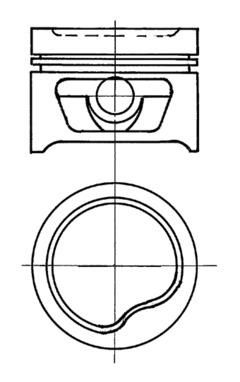 KOLBENSCHMIDT dugattyú 91352610