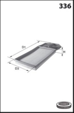 MISFAT Filtre à air PM804
