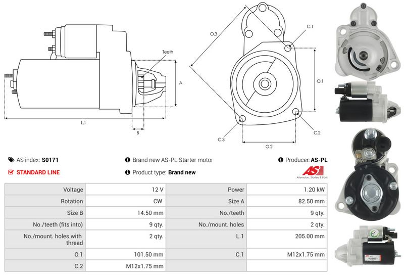 Starter, AS-PL S0171