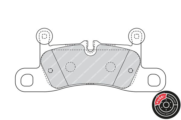FERODO FDB4424 Brake Pad Set, disc brake