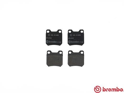 BREMBO P 71 008 Brake Pad Set, disc brake