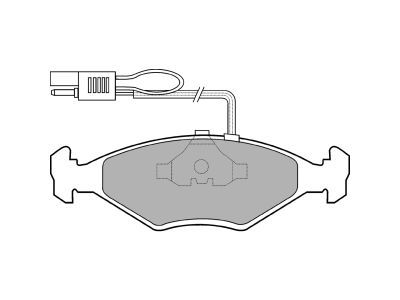 DELPHI LP604 Brake Pad Set, disc brake