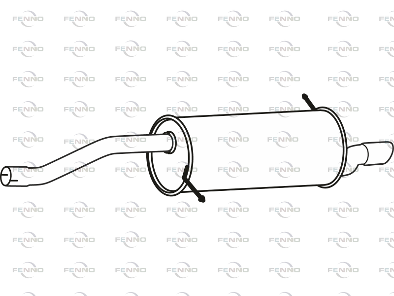 FENNO P23160 - Rear Silencer