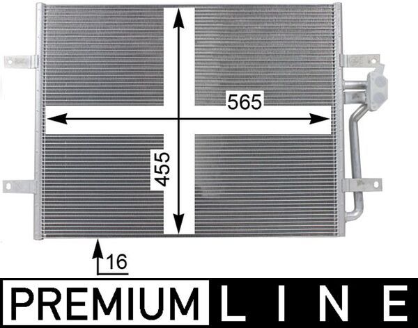 Product Image - Condensor, airconditioning - AC25000P - MAHLE