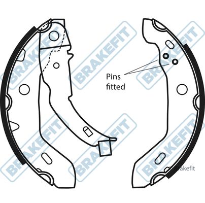 APEC Brake Shoe Set BSH1103
