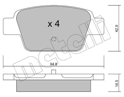 Plaquettes+de+frein+à+disque METELLI 22-0323-0