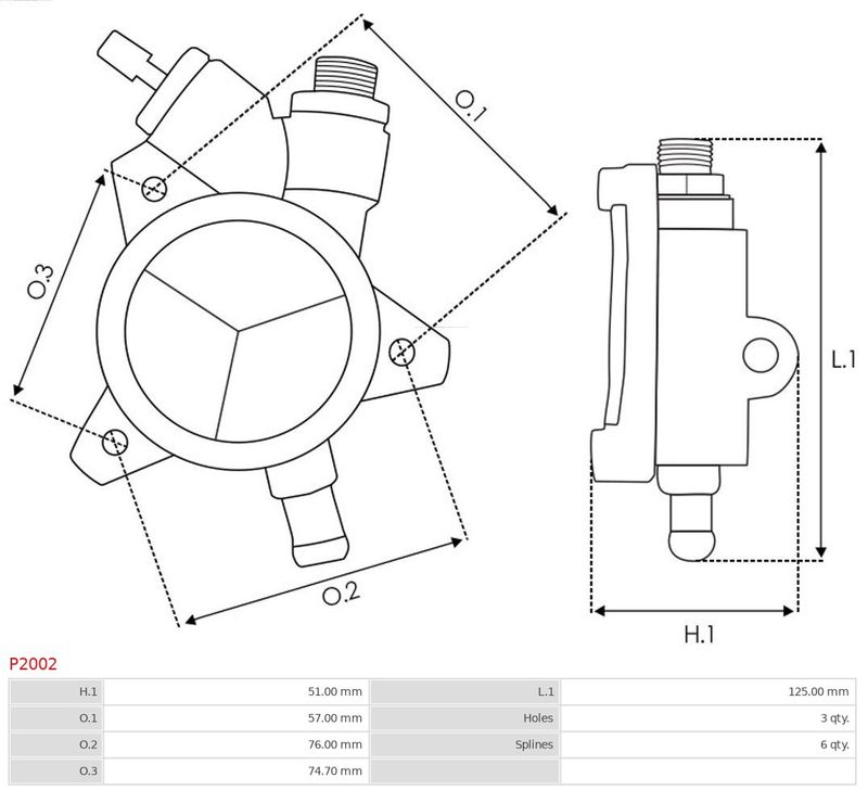 Вакуумний насос, Auto Starter P2002