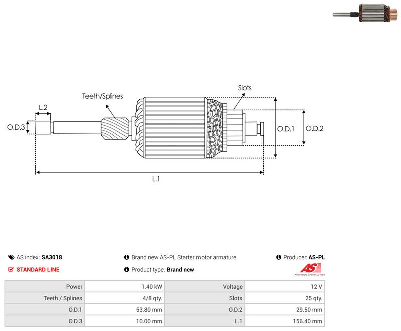 Ankur, starter, AS-PL SA3018
