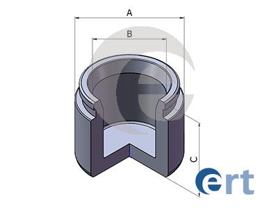 Поршень, гальмівний супорт, Ert 151038-C