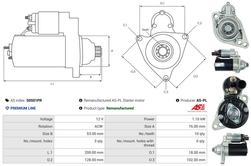 AS-PL S0501PR Starter