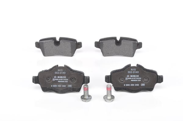 Bosch Brake Pad Set, disc brake 0 986 494 242