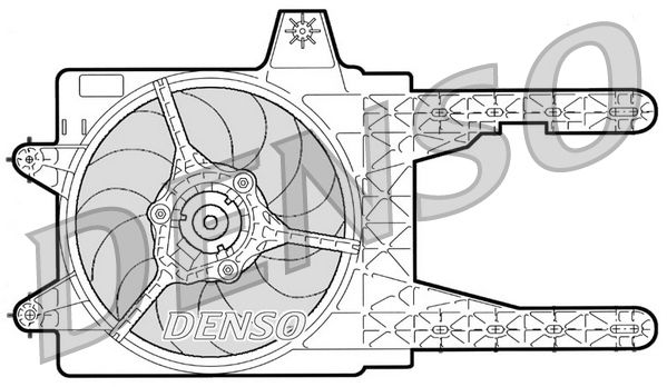 DENSO ventilátor, motorhűtés DER13006